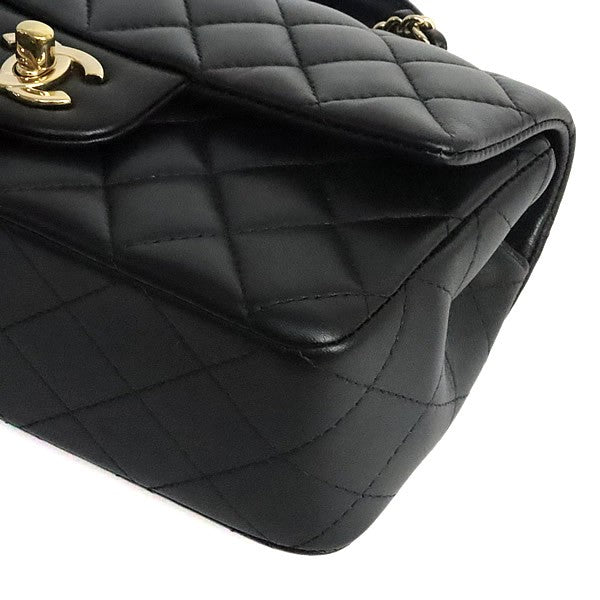 CHANEL Matelasse Mini Top Lambskin Black Shoulder Bag