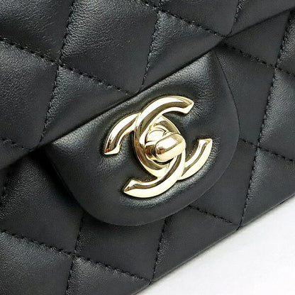 CHANEL Matelasse Mini Top Handle Bag Black