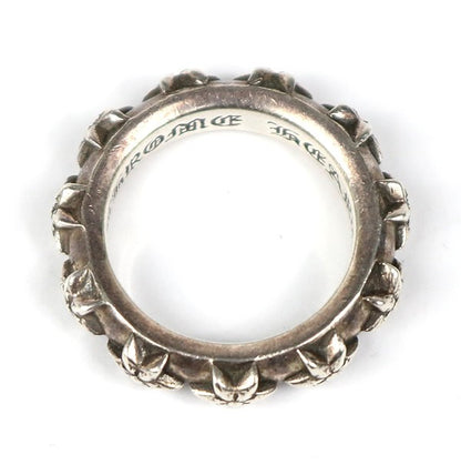 CHROME HEARTS Star Band Ring Silver 925 Size JP 17