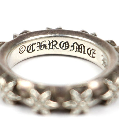 CHROME HEARTS Star Band Ring Silver 925 Size JP 17