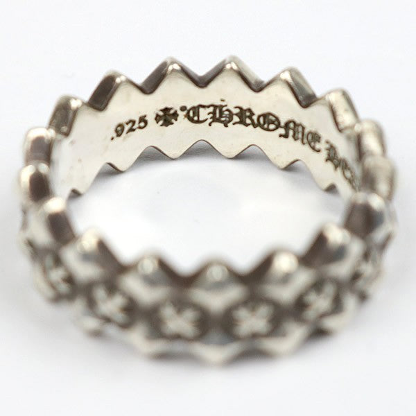 CHROME HEARTS Double Pyramid Plus Ring SV925 Size JP 25.5
