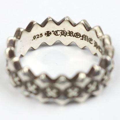 CHROME HEARTS Double Pyramid Plus Ring SV925 Size JP 25.5