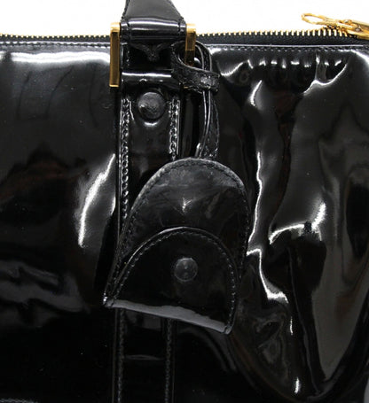 CHANEL Coco Mark 2-Way Patent Bag Black