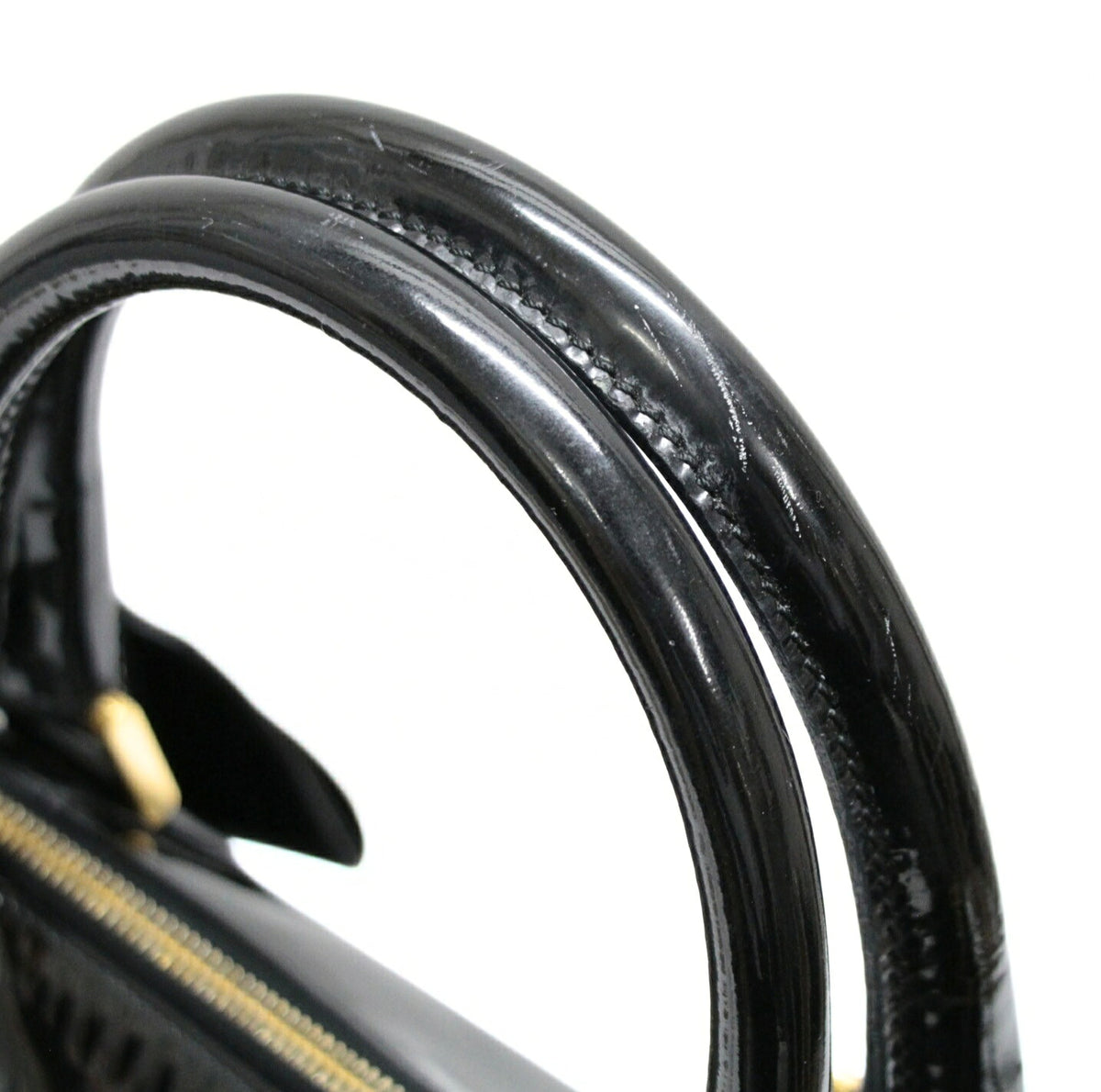 CHANEL Coco Mark 2-Way Patent Bag Black