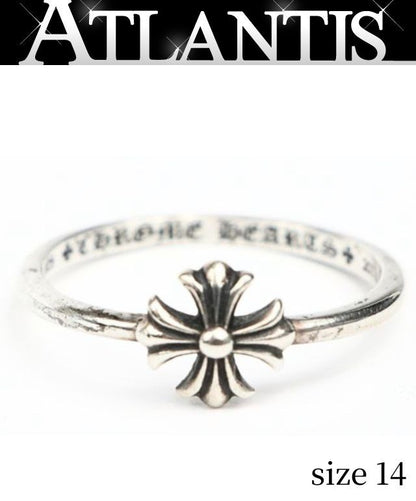 CHROME HEARTS Bubblegum CH Plus Ring Silver Size JP 14
