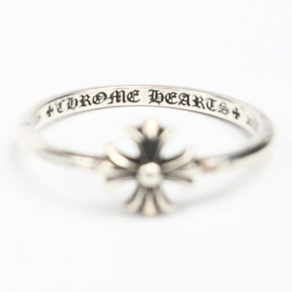 CHROME HEARTS Bubblegum CH Plus Ring Silver Size JP 14