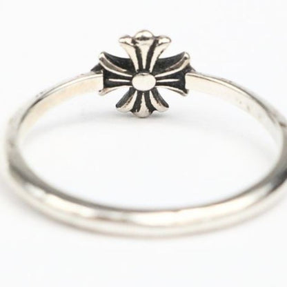 CHROME HEARTS Bubblegum CH Plus Ring Silver Size JP 14