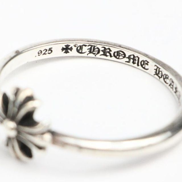 CHROME HEARTS Bubblegum CH Plus Ring Silver Size JP 14
