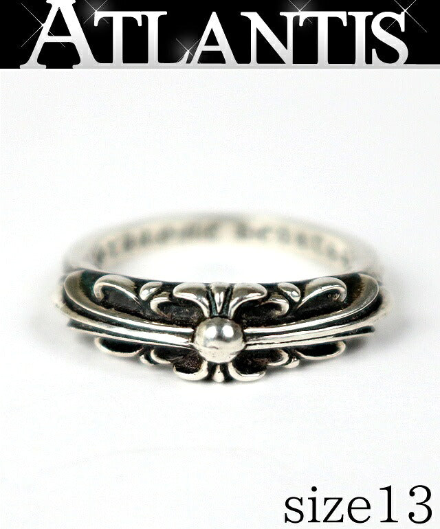 CHROME HEARTS Baby Classic Floral Ring SV925 Size JP 13