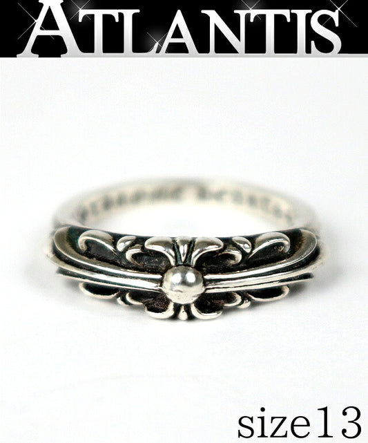 CHROME HEARTS Baby Classic Floral Ring SV925 Size JP 13