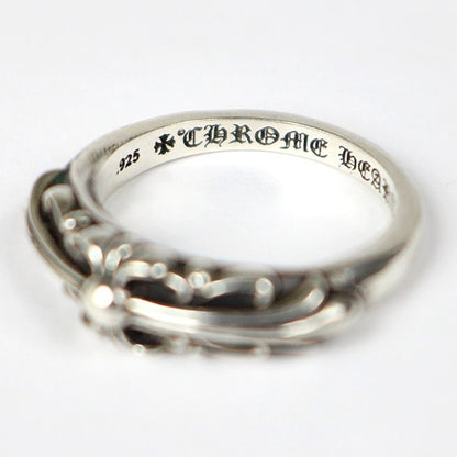 CHROME HEARTS Baby Classic Floral Ring SV925 Size JP 13