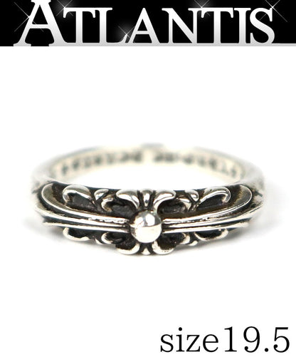 CHROME HEARTS Baby Classic Floral Ring Silver Size JP 19.5