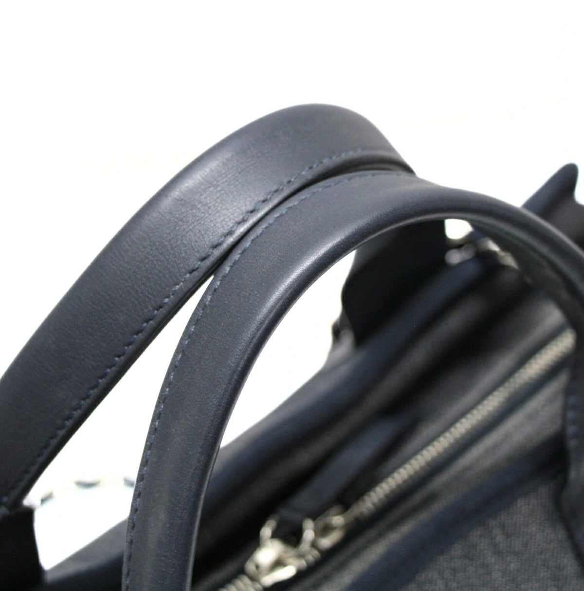CHANEL Deauville Bowling 2-Way Bag Navy