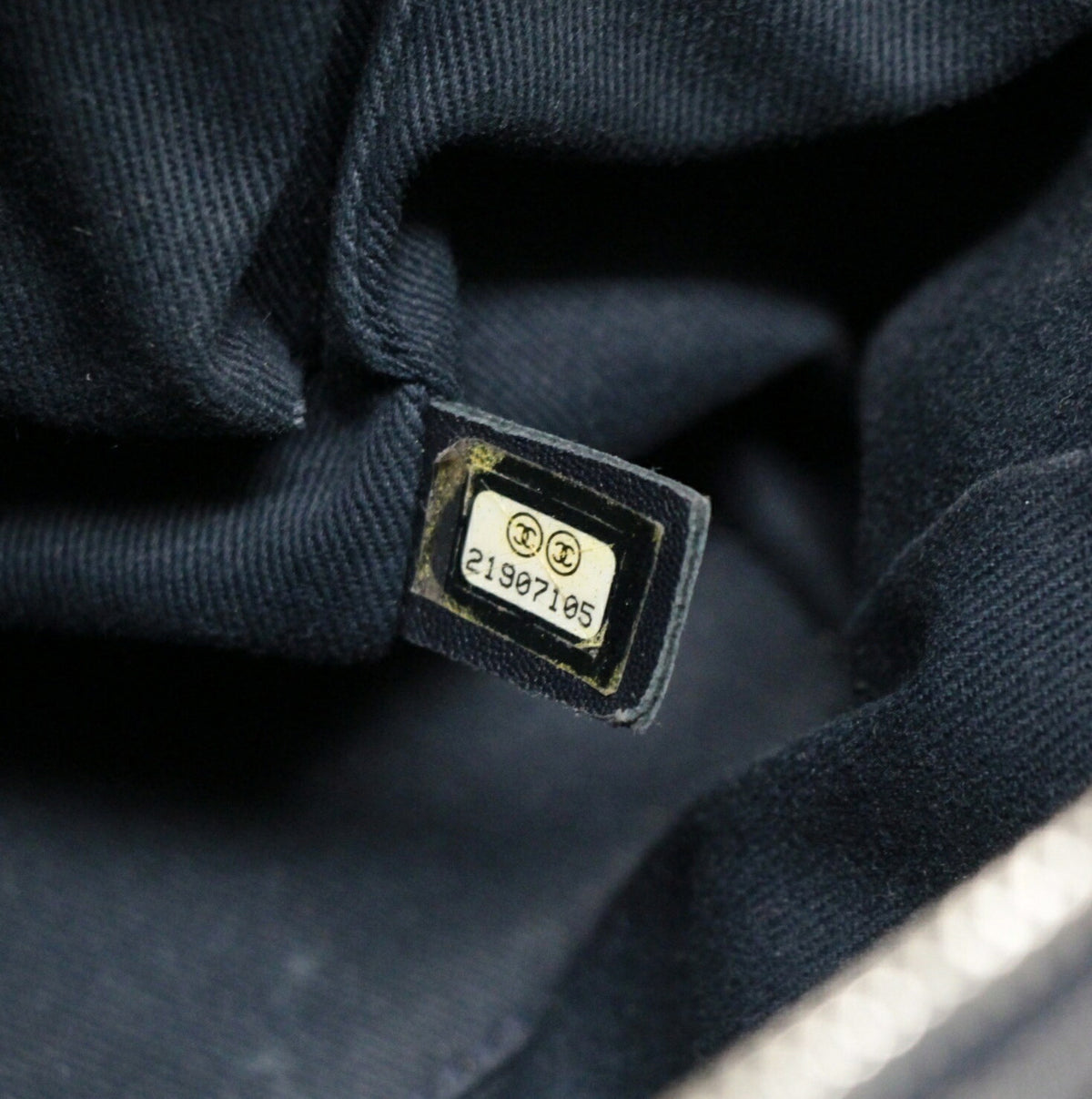 CHANEL Deauville Bowling 2-Way Bag Navy