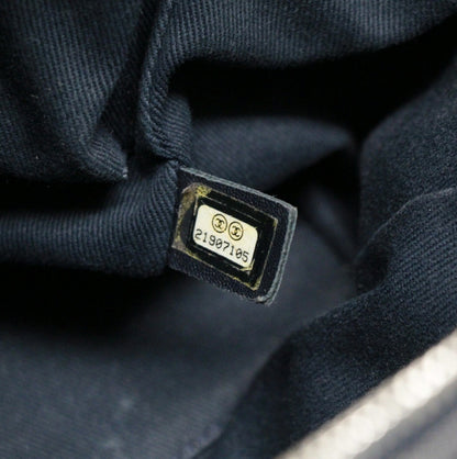 CHANEL Deauville Bowling 2-Way Bag Navy