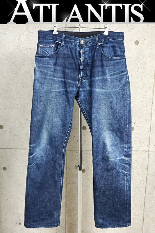 CHROME HEARTS Blue 5-Pocket Denim Jeans SV925 Size 34