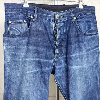 CHROME HEARTS Blue 5-Pocket Denim Jeans SV925 Size 34