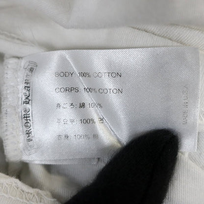 CHROME HEARTS Old English Logo T-Shirt White/Yellow Size XL