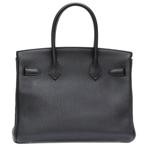 HERMES Birkin 30 Togo Leather Bag Black