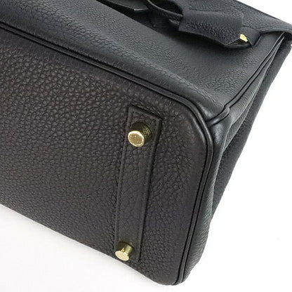 HERMES Birkin 30 Togo Leather Bag Black