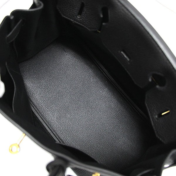 HERMES Birkin 30 Togo Leather Bag Black