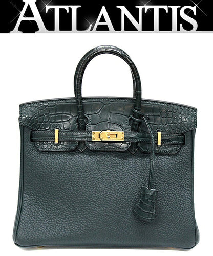 HERMES Birkin Touch 25 Alligator Bag Multi