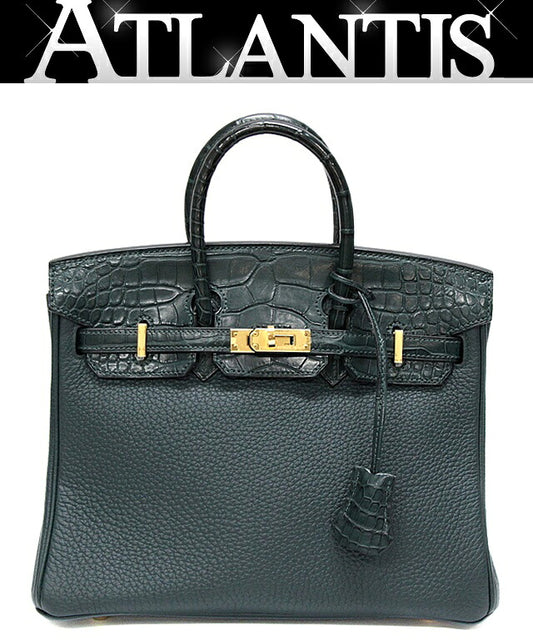 HERMES Birkin Touch 25 Alligator Bag Multi