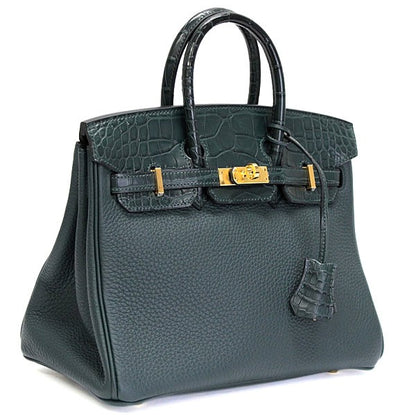 HERMES Birkin Touch 25 Alligator Bag Multi