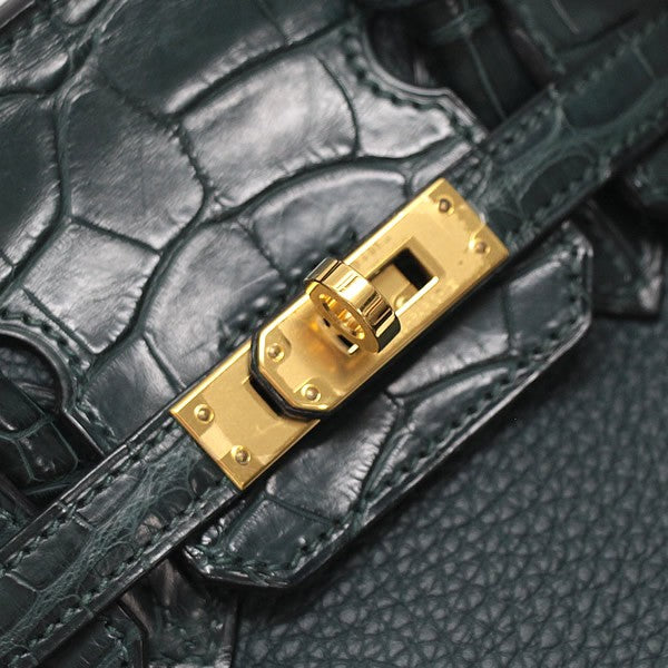 HERMES Birkin Touch 25 Alligator Bag Multi