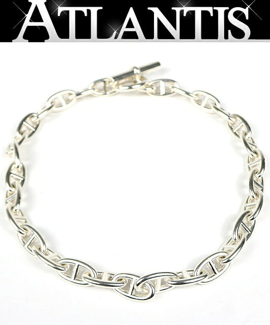 HERMES Chaine d'Ancre GM Necklace Silver SV925