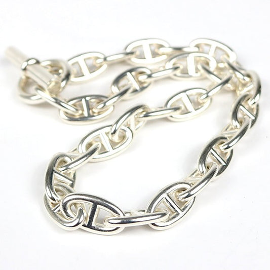 HERMES Chaine d'Ancre GM Necklace Silver SV925