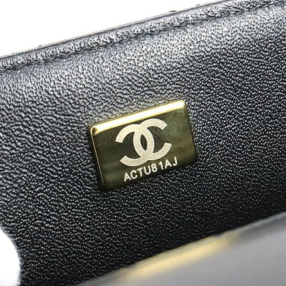 CHANEL Matelasse Mini Top Handle Bag Black