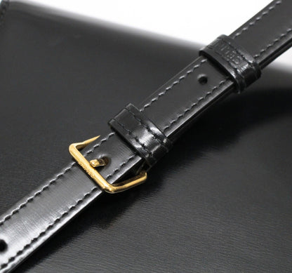 CELINE Teen Triomphe Calf Bag Black