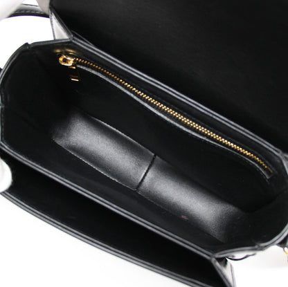 CELINE Teen Triomphe Calf Bag Black