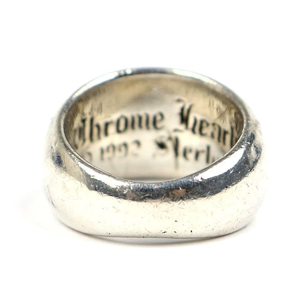 CHROME HEARTS Seal Stamp Ring Silver SV925 Size JP 15