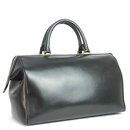 CELINE 2-Way Leather Boston Bag Black