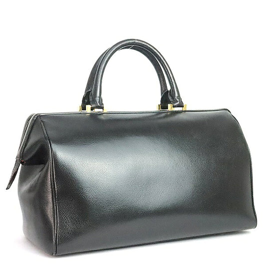 CELINE 2-Way Leather Boston Bag Black