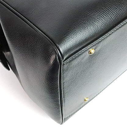 CELINE 2-Way Leather Boston Bag Black