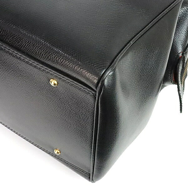 CELINE 2-Way Leather Boston Bag Black