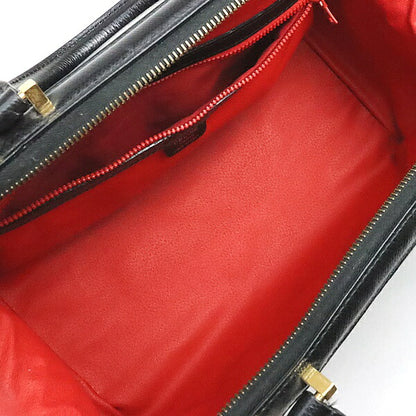 CELINE 2-Way Leather Boston Bag Black