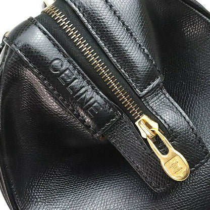 CELINE 2-Way Leather Boston Bag Black