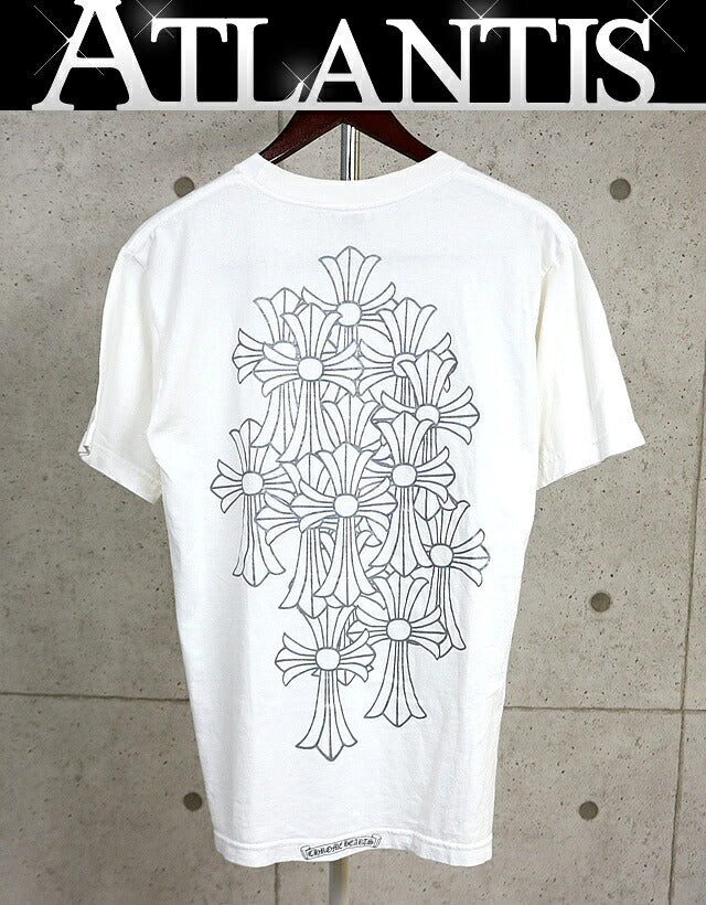 CHROME HEARTS Old Vine Dagger Cemetery T-Shirt White Size M