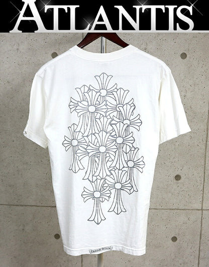 CHROME HEARTS Old Vine Dagger Cemetery T-Shirt White Size M