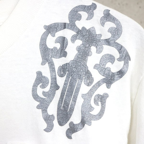 CHROME HEARTS Old Vine Dagger Cemetery T-Shirt White Size M