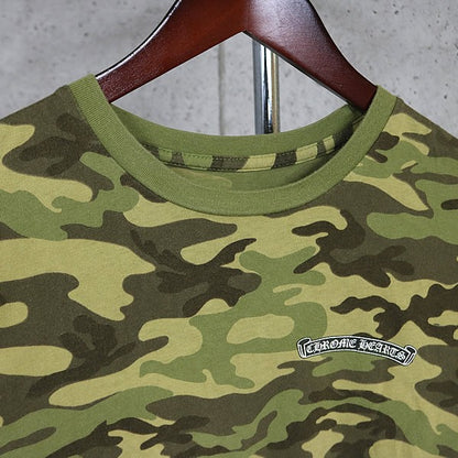 CHROME HEARTS Old Flare Knee T-Shirt Camouflage Size L