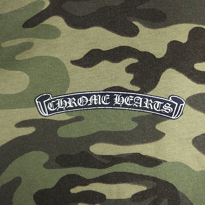 CHROME HEARTS Old Flare Knee T-Shirt Camouflage Size L
