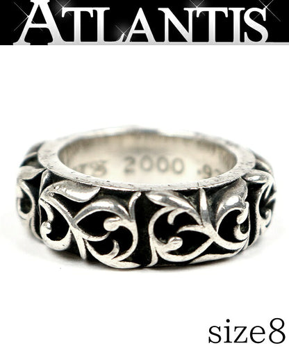 CHROME HEARTS Eternity Vine Ring Silver 925 Size JP 8