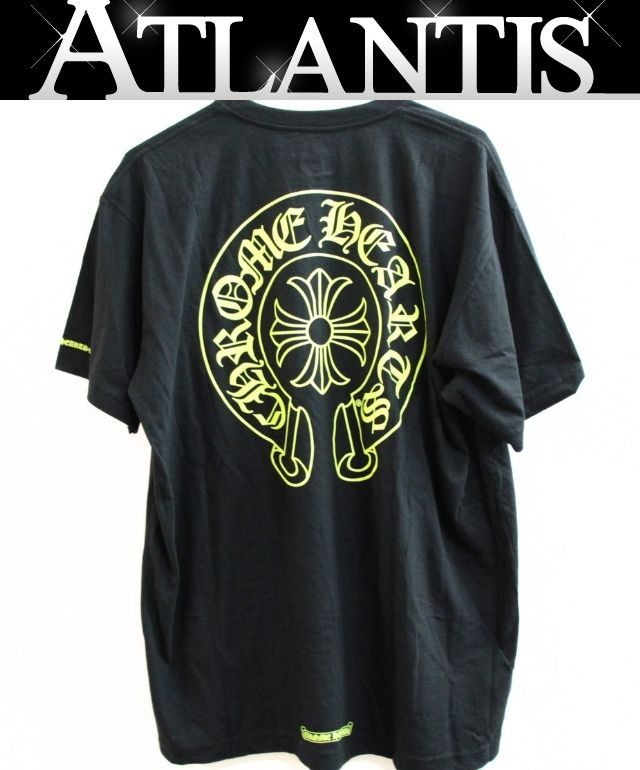 CHROME HEARTS New Horseshoe Print T-Shirt Black Size XL