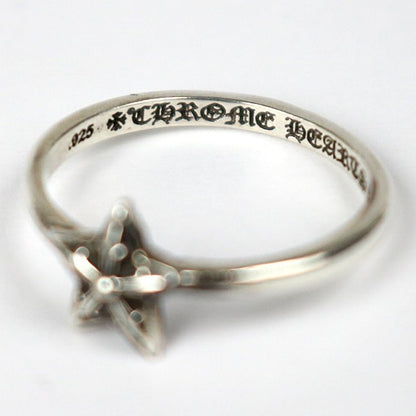 CHROME HEARTS Bubblegum 5-Point Star Ring Silver Size JP 10