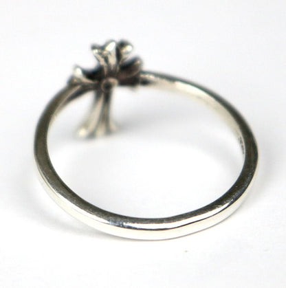 CHROME HEARTS Bubblegum CH Cross Silver Ring Size JP 13